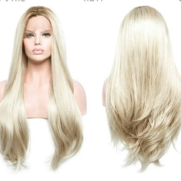 - - 💫 22” OMBRÉ BLONDE NATURAL STRAIGHT LACE FRONT WIG *NEW*